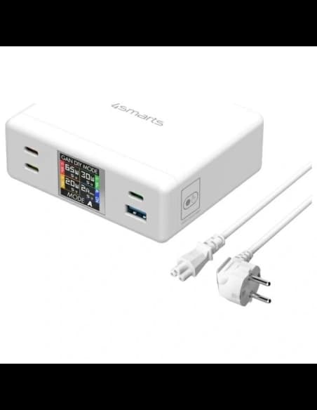 Nabíjecí stanice 4smarts 130W GaN DIY režim bílá/white