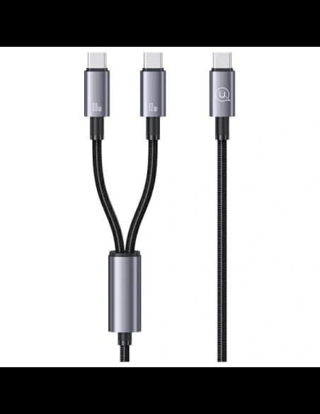 USAMS cablu USB-C / 2xUSB-C 72W 1.2m Cablu de date din aliaj de aluminiu Sufeng Series