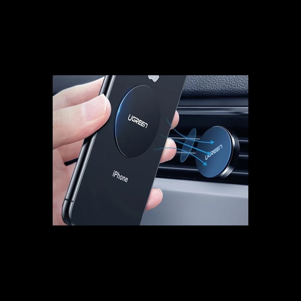 Plăcuță metalică UGREEN acoperită cu piele, pentru suport magnetic (2 buc.) - 3