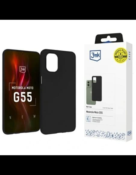 3MK Matt tok Motorola Moto G55 5G fekete
