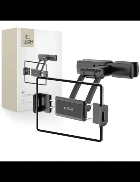 Uchwyt na zagłówek Tech-Protect V2 Stretchable Headrest Car Mount Černý