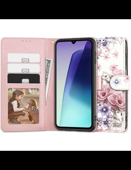 Etui Tech-Protect Wallet Xiaomi Redmi 14C / Poco C75 Blossom Flower
