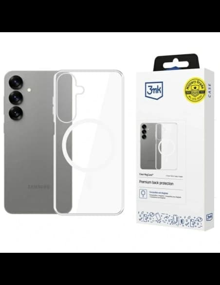 Etui 3MK MagCase Samsung Galaxy S25 MagSafe przezroczysty/clear