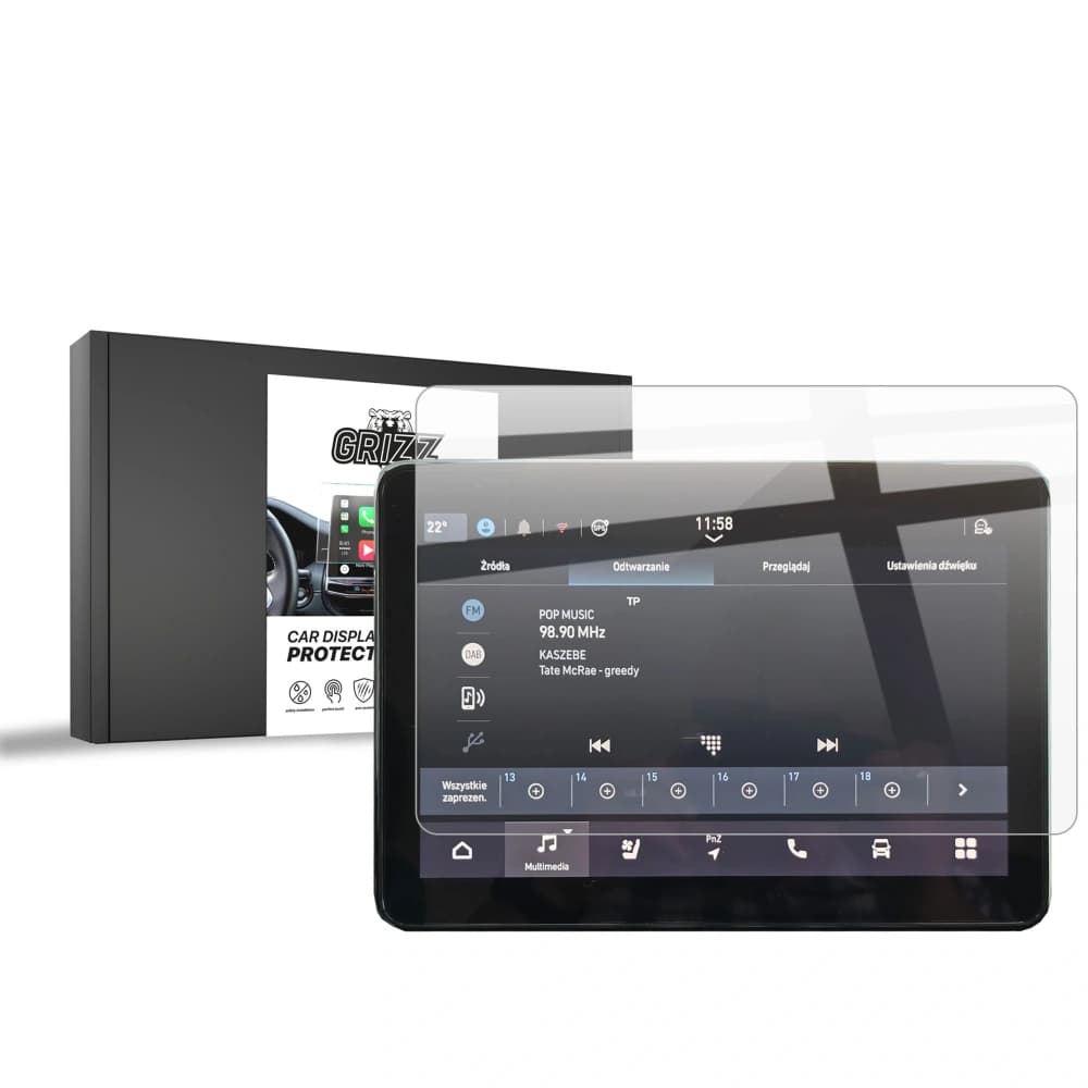 Ceramic GrizzGlass CarDisplay Protection Peugeot E-Boxer 10" 2024-2025 - 1