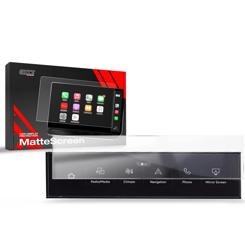 Matte GrizzGlass CarDisplay Protection Peugeot 3008 AC Panel (2024-2025) - 1