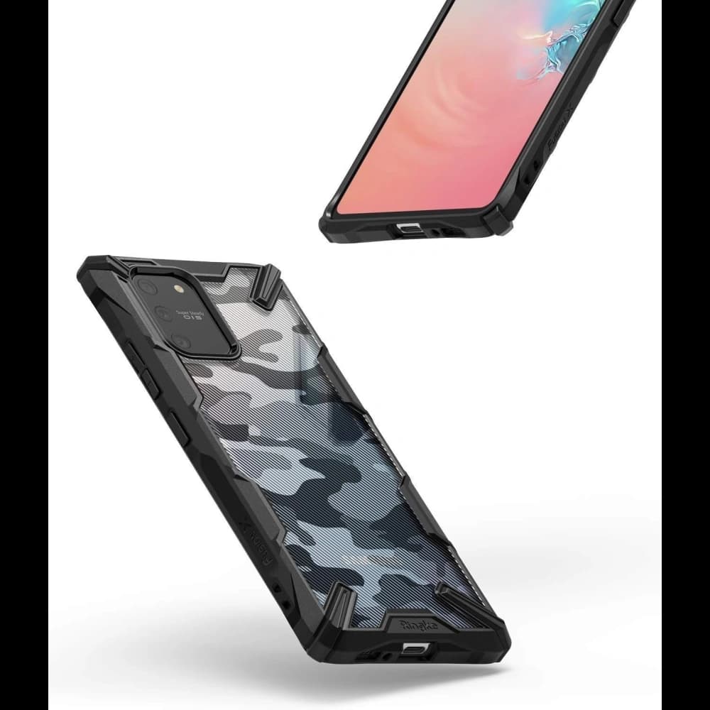 Ringke Samsung Tasche Fusion-X Design Galaxy S10 Lite Camo (Moro) Schwarz - 7