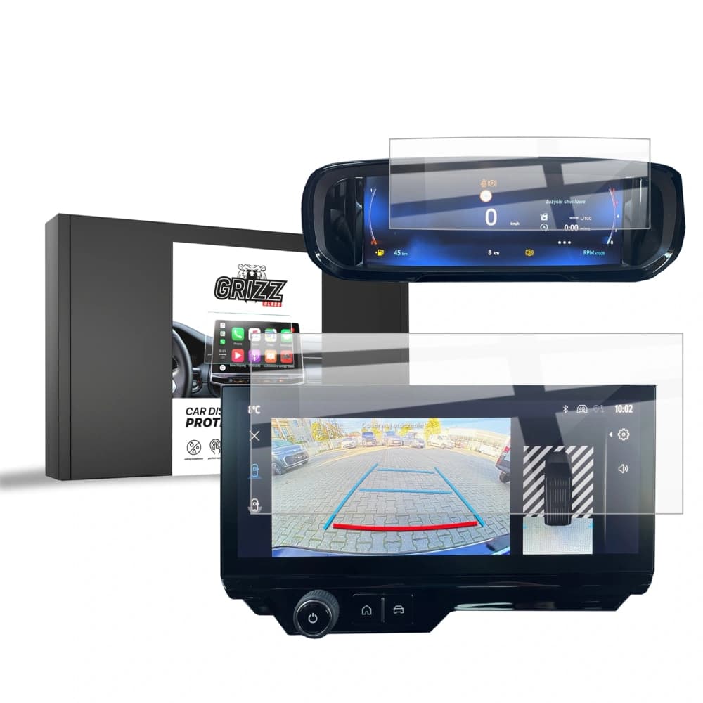Ceramic GrizzGlass CarDisplay Protection Fiat Doblo 3 10" 2023-2025 [2in1] - 1