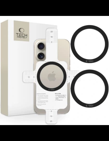 Tech-Protect MMP-110 Magnetic MagSafe Ring Negru [2 PACK]
