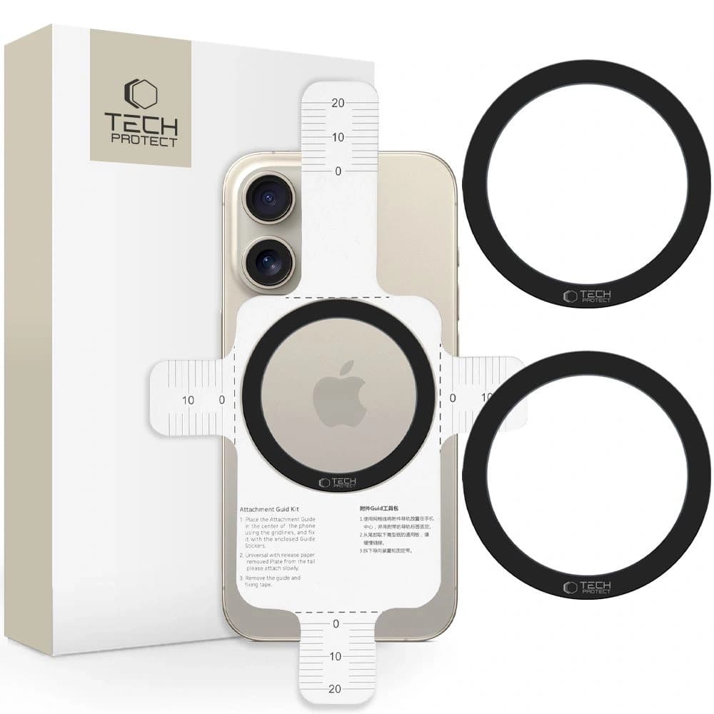 Tech-Protect MMP-110 Magnetic MagSafe Gyűrű Fekete [2 CSOMAG] - 1