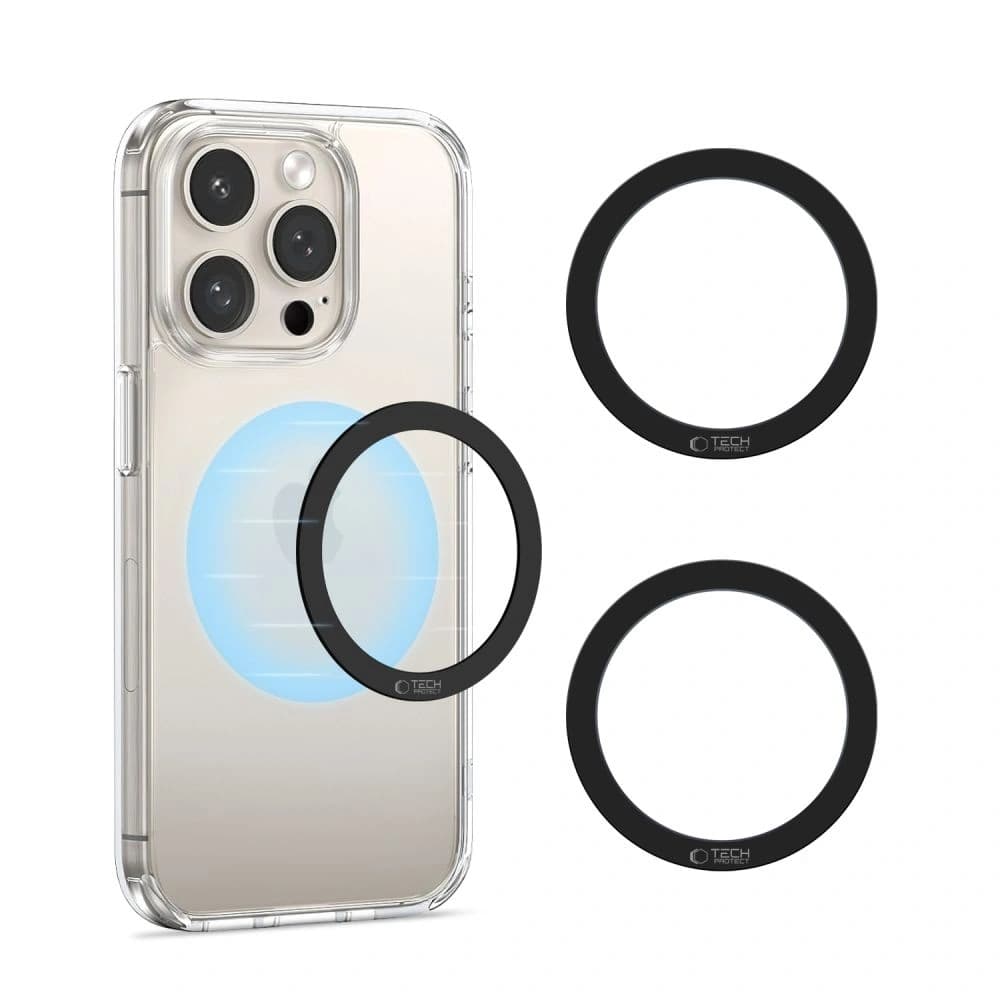 Tech-Protect MMP-110 Magnetic MagSafe Gyűrű Fekete [2 CSOMAG] - 3