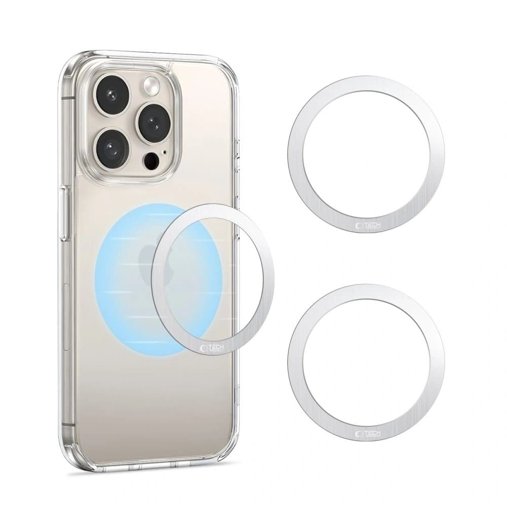 Tech-Protect MMP-110 Magnetic MagSafe Ring Silber [2 PACK] - 3
