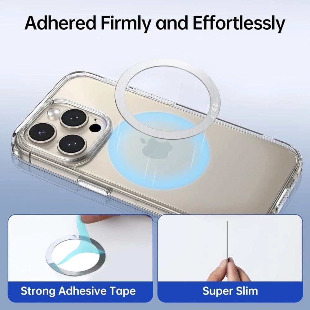 Tech-Protect MMP-110 Magnetic MagSafe Ring Silber [2 PACK] - 8