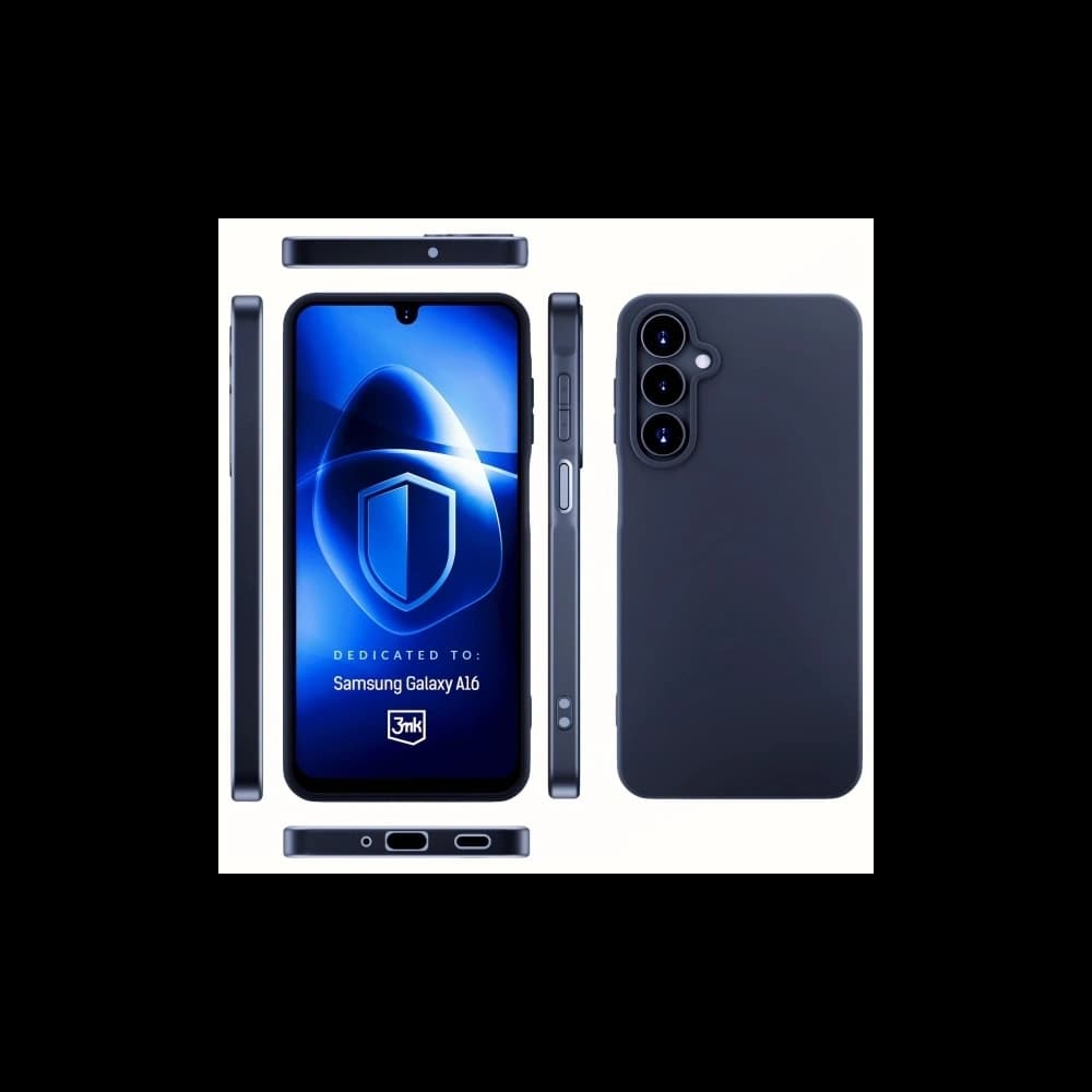 3MK Carcasa Matt Samsung Galaxy A16 neagră - 3