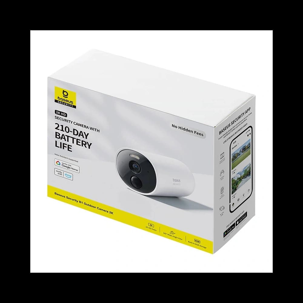 Baseus B1 Cameră Exterioară 2K (Albă) - 6