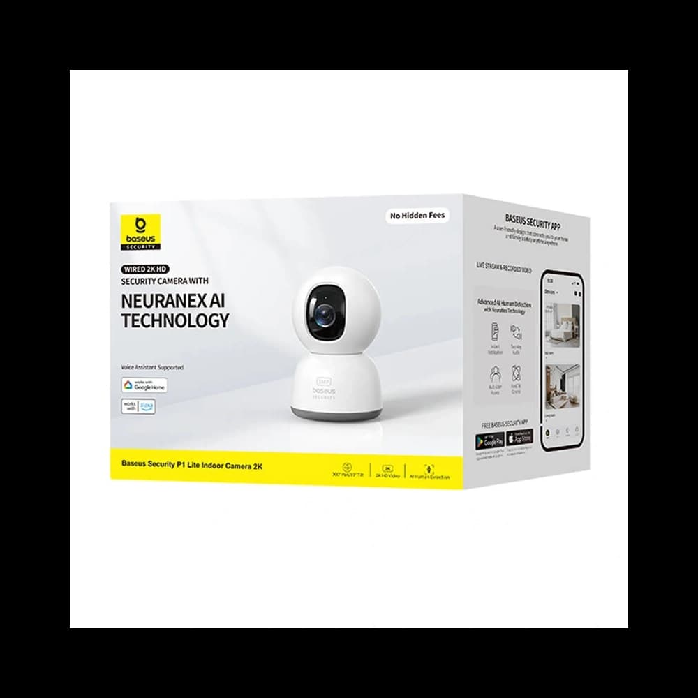 Baseus P1 Lite 2K Indoor Camera (White) - 8