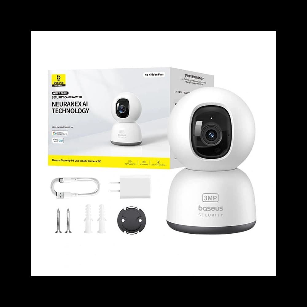 Baseus P1 Lite 2K Indoor Camera (White) - 10