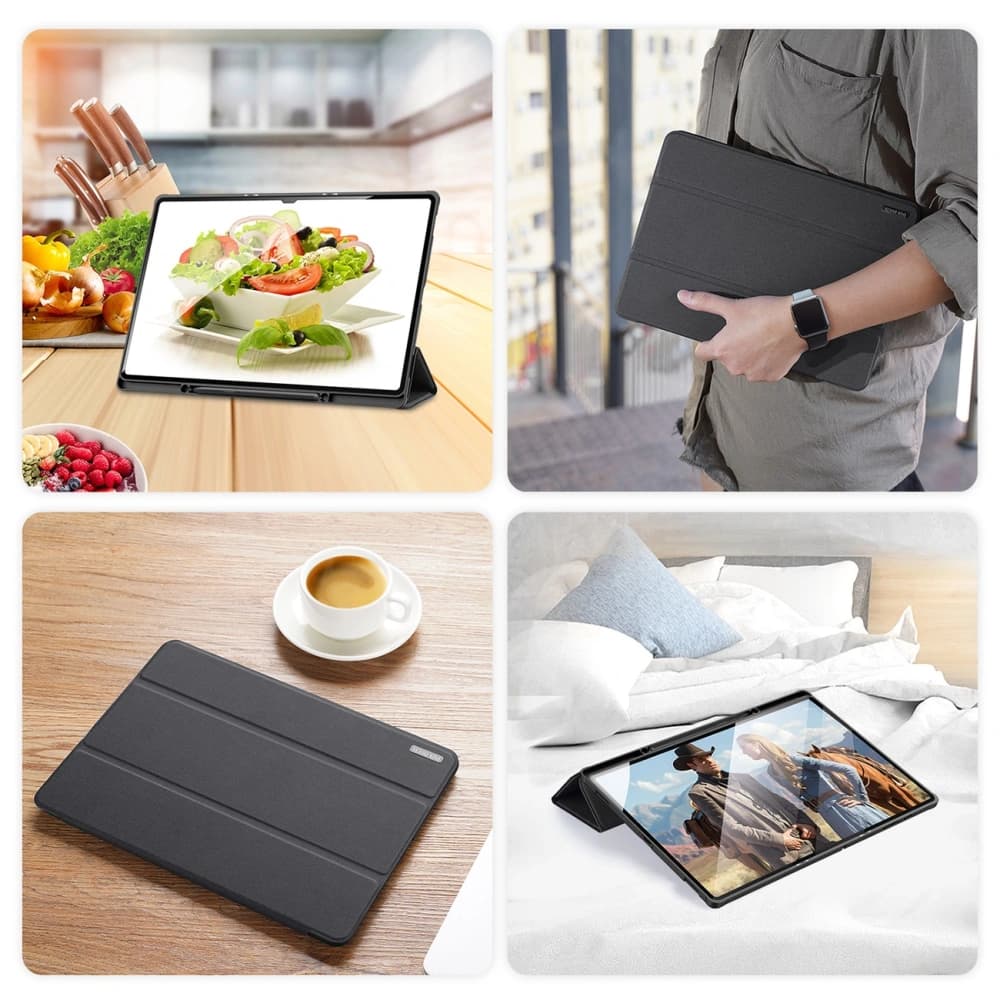 Etui DUX DUCIS Domo Smart Sleep Samsung Galaxy Tab S8 Ultra / S9 Ultra černé - 9