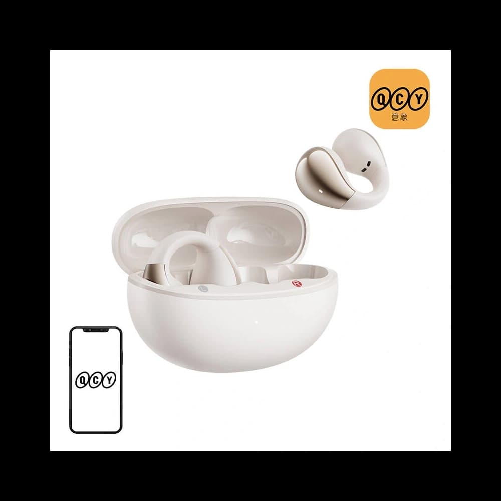 QCY Crossky Clip T33 Bluetooth 5.4 kabellose Kopfhörer (weiß) - 1