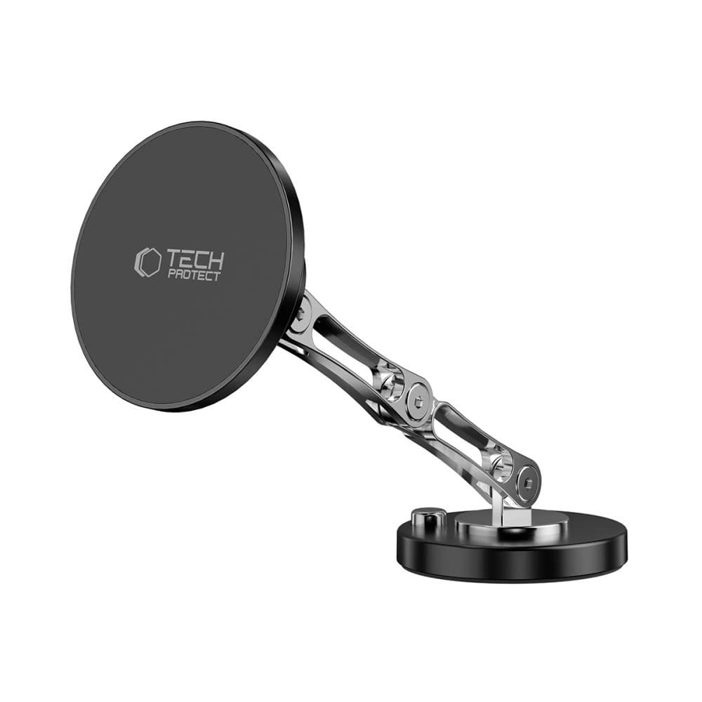 Tech-Protect N57 Magnetic MagSafe műszerfalra szerelhető autós tartó és asztali telefonállvány fekete - 3