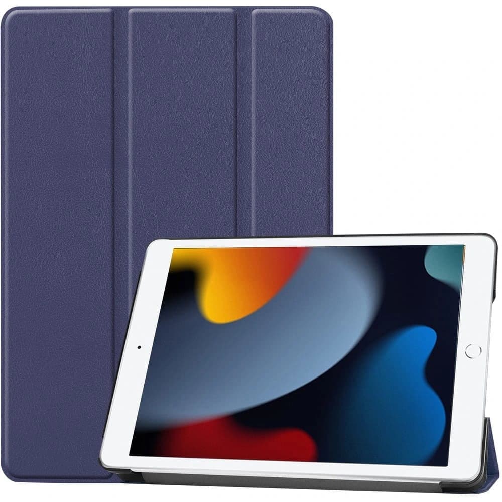 Bizon Case Tab Croc Apple iPad 9/8/7 10.2 2021/2020/2019 sötétkék - 1
