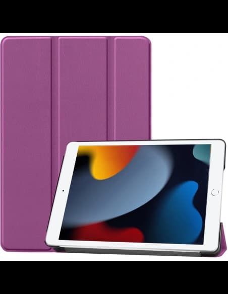 Bizon Case Tab Croc Apple iPad 9/8/7 10.2 2021/2020/2019 dark purple