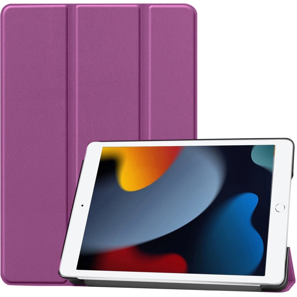 Etui Bizon Case Tab Croc do Apple iPad 9/8/7 10.2 2021/2020/2019 tmavě fialové - 1