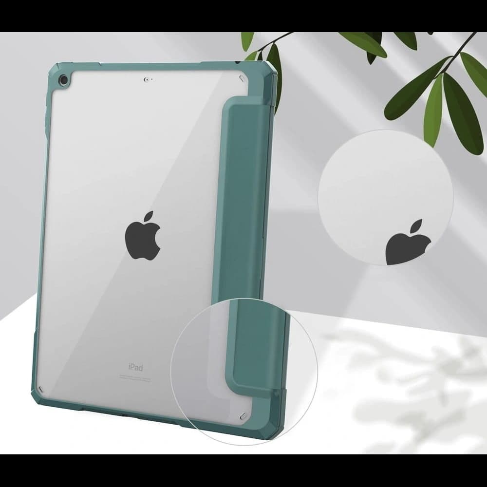 Etui Bizon Case Tab Clear Matt do Apple iPad 9/8/7 10.2 2021/2020/2019 tmavě zelené - 7