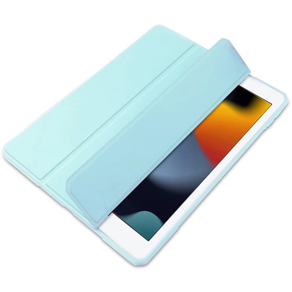 Caz Bizon Tab Clar Matt Apple iPad 9/8/7 10.2 2021/2020/2019 albastru - 4