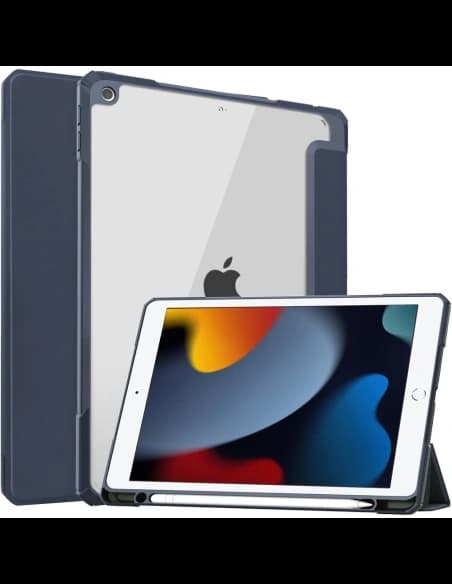 Bizon Case Tab Clear Matt Apple iPad 9/8/7 10.2 2021/2020/2019 navy blue