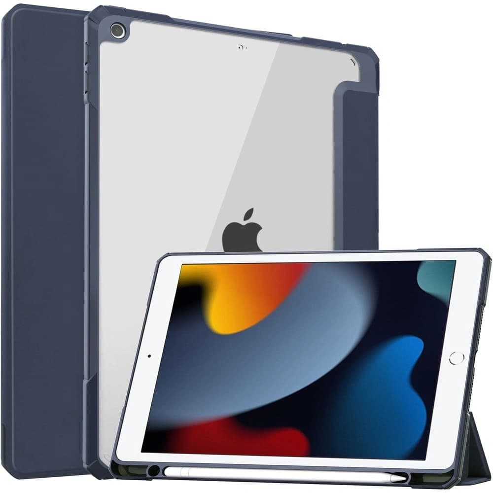 Bizon Case Tab Clear Matt Apple iPad 9/8/7 10.2 2021/2020/2019 navy blue - 1