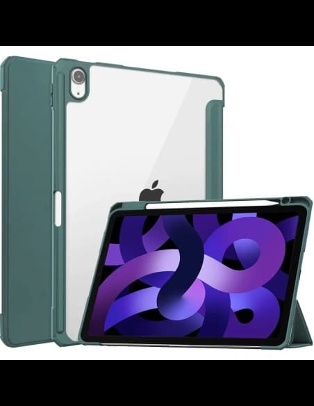 Etui Bizon Case Tab Clear Matt do Apple iPad Air 6 / Air 5 / Air 4 / iPad Pro 11 2018 tmavě zelená