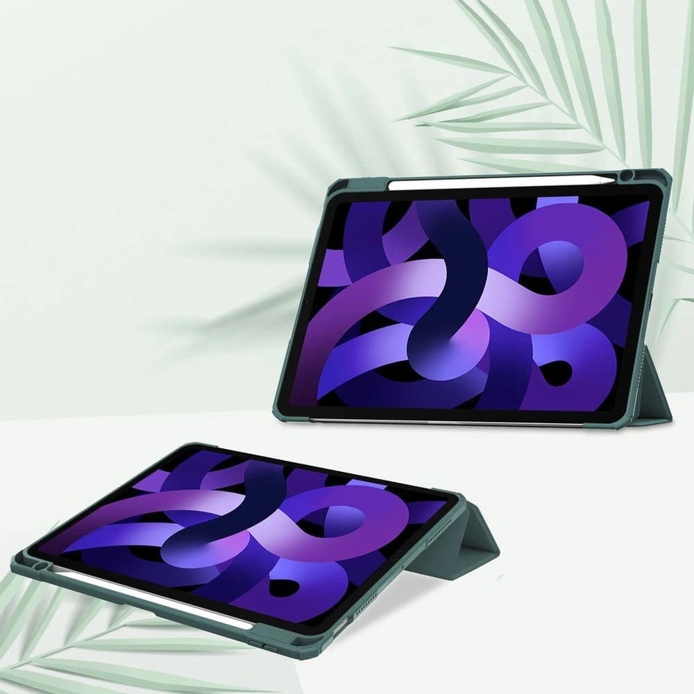 Bizon Case Tab Clear Matt Apple iPad Air 6 / Air 5 / Air 4 / iPad Pro 11 2018 verde închis - 2