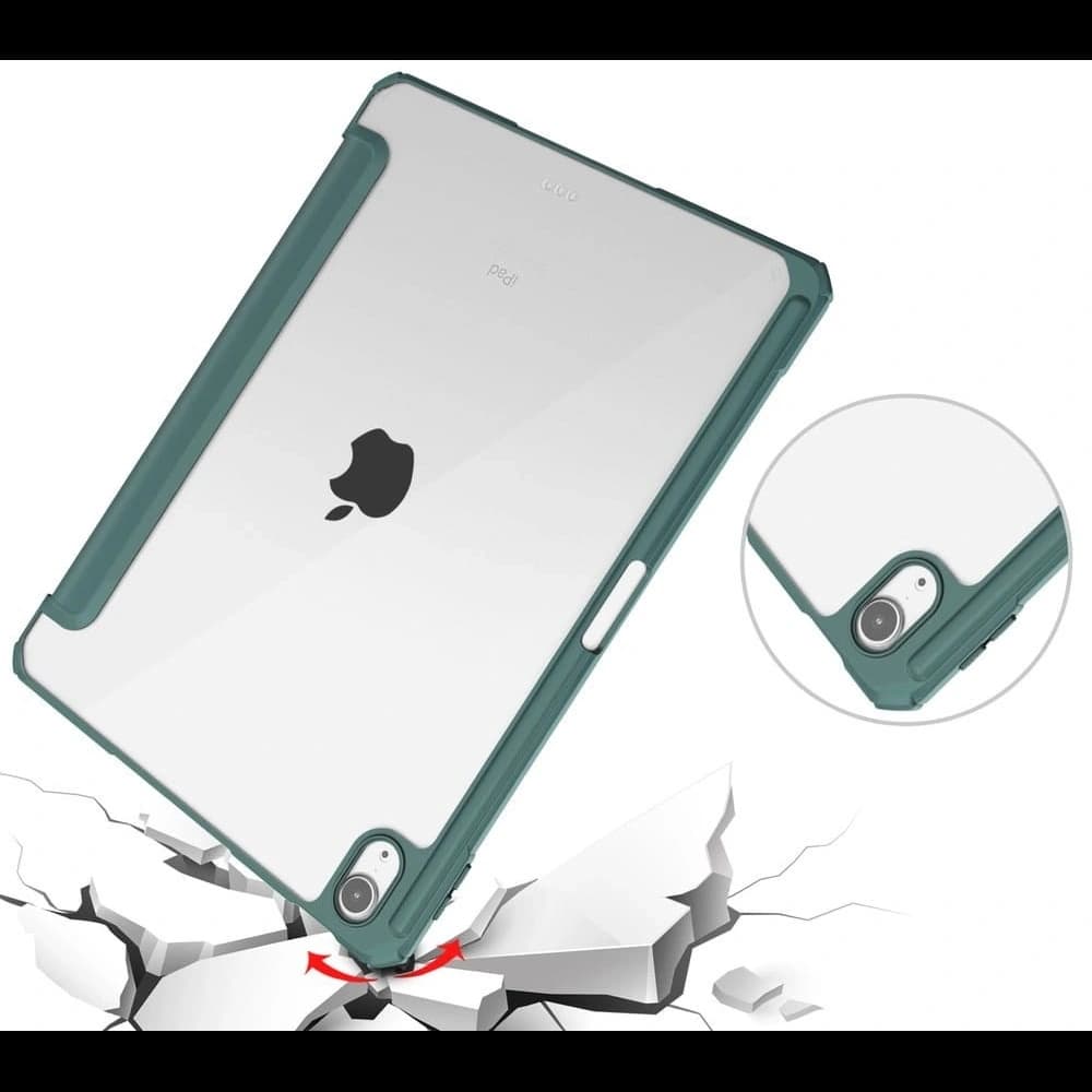 Bizon Case Tab Clear Matt Apple iPad Air 6 / Air 5 / Air 4 / iPad Pro 11 2018 verde închis - 6