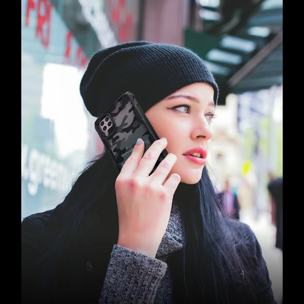 Ringke Tasche Fusion-X Huawei P40 Pro Camo (Moro) Schwarz - 8