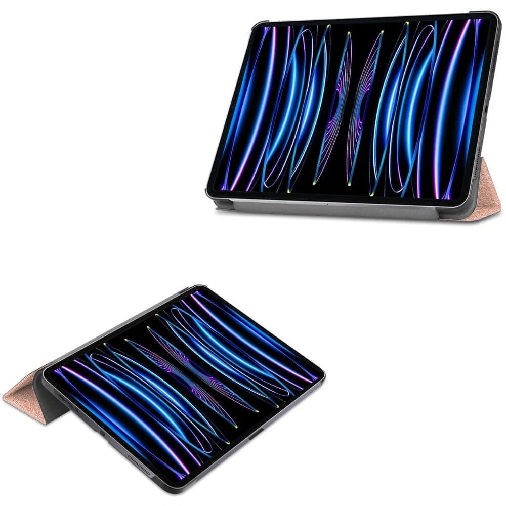 Etui Bizon Case Tab Croc do Apple iPad Pro 11 2022/2021/2020/2018 růžovo-zlaté - 2