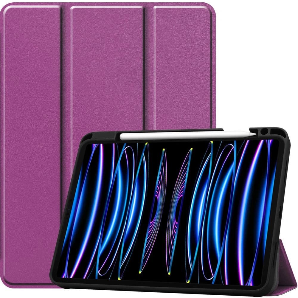 Etui Bizon Case Tab Lizard do Apple iPad Pro 11 2022/2021/2020/2018 tmavě fialové - 1