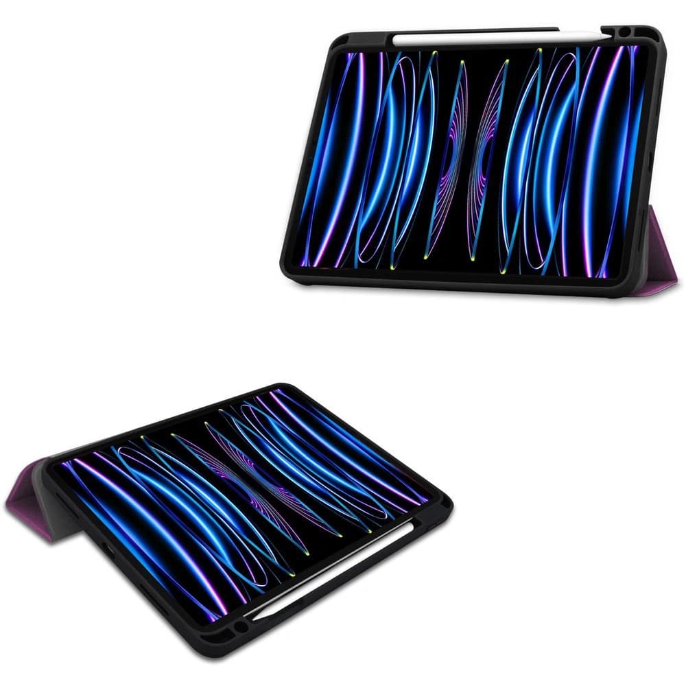 Etui Bizon Case Tab Lizard do Apple iPad Pro 11 2022/2021/2020/2018 tmavě fialové - 2