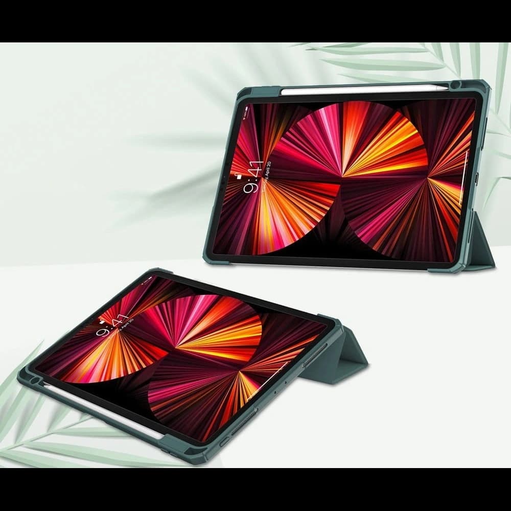 Etui Bizon Case Tab Clear Matt do Apple iPad Pro 11 2022/2021/2020/2018 tmavě zelené - 2