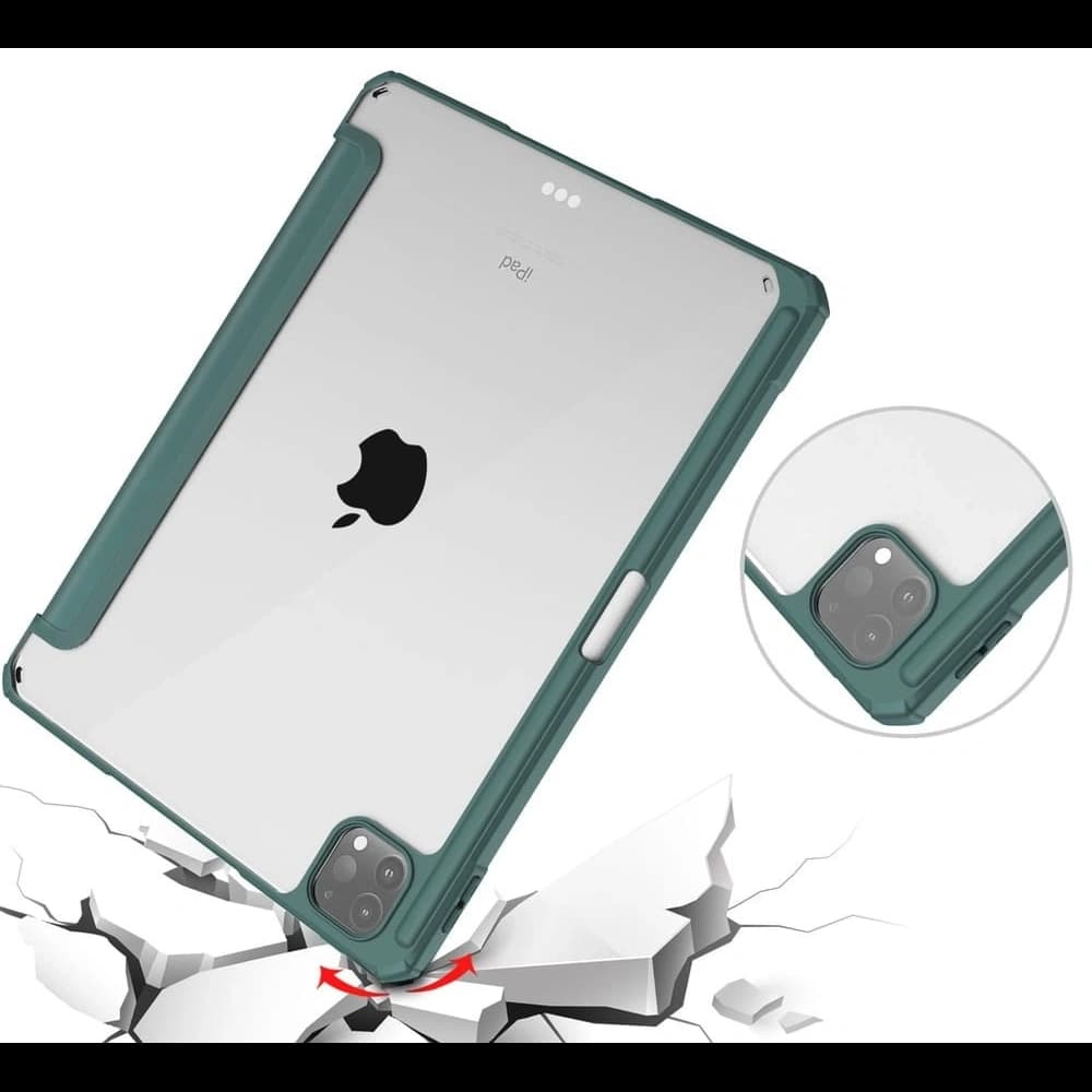 Etui Bizon Case Tab Clear Matt do Apple iPad Pro 11 2022/2021/2020/2018 tmavě zelené - 6