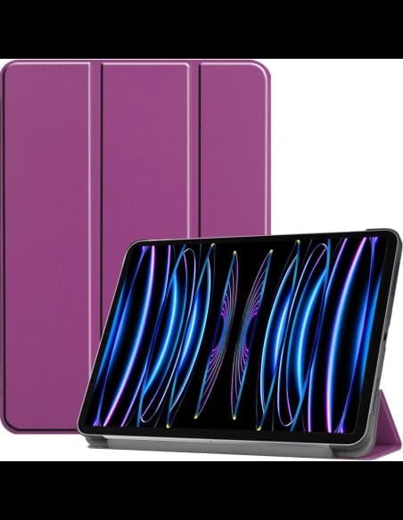 Etui Bizon Case Tab Croc do Apple iPad Pro 11 2022/2021/2020/2018 ciemnofioletowe