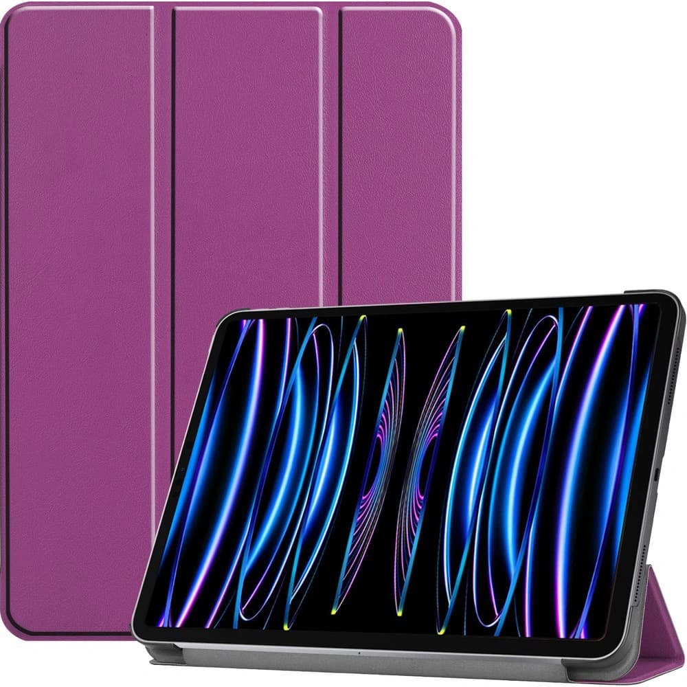 Etui Bizon Case Tab Croc do Apple iPad Pro 11 2022/2021/2020/2018 tmavě fialové - 1