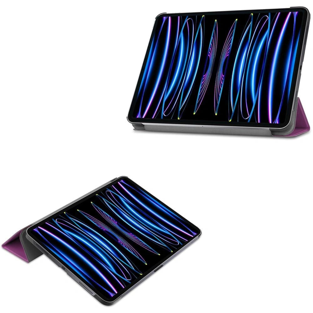 Etui Bizon Case Tab Croc do Apple iPad Pro 11 2022/2021/2020/2018 tmavě fialové - 2