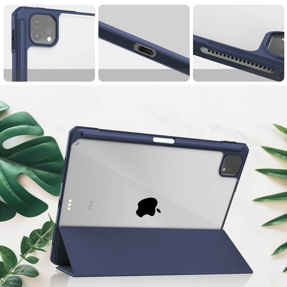 Bizon Case Tab Clear Matt Apple iPad Pro 11 2022/2021/2020/2018 tengerészkék - 3