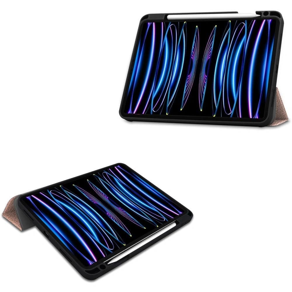Etui Bizon Case Tab Lizard do Apple iPad Pro 11 2022/2021/2020/2018 růžovo-zlaté - 2