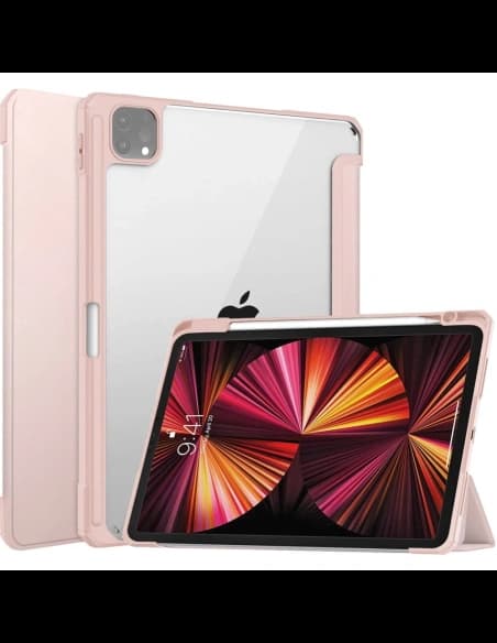Etui Bizon Case Tab Clear Matt do Apple iPad Pro 11 2022/2021/2020/2018 różowozłote