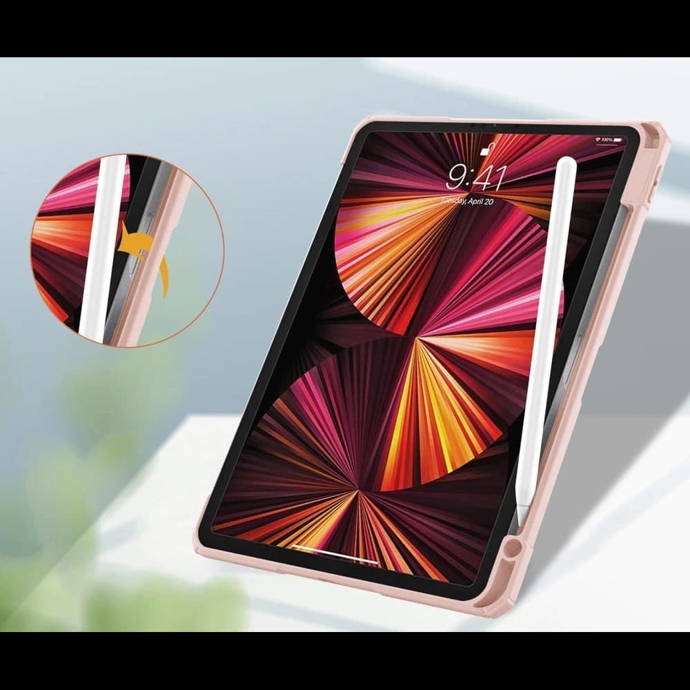 Etui Bizon Case Tab Clear Matt do Apple iPad Pro 11 2022/2021/2020/2018 růžovo-zlaté - 5