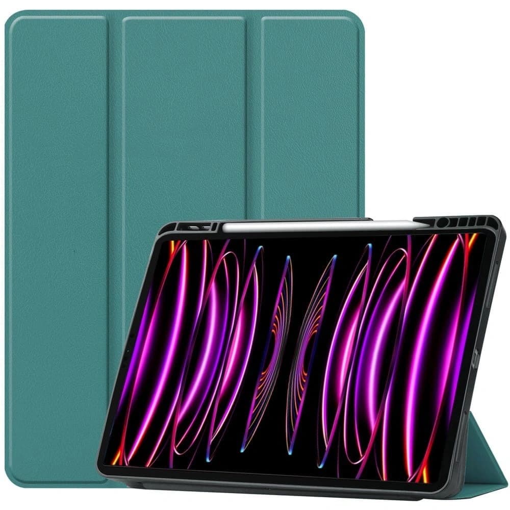 Bizon Case Tab Lizard Apple iPad Pro 12.9 2022/2021/2020/2018 dunkelgrün - 1