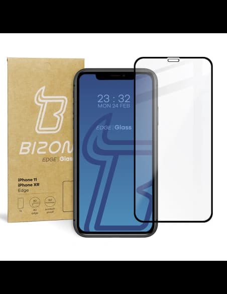 Tvrzené sklo Bizon Glass Edge pro Apple iPhone 11 / XR černé