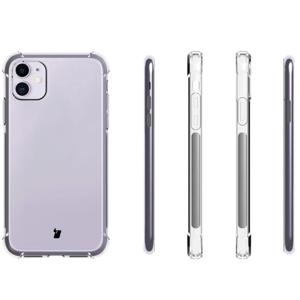 Bizon Case Clear Pack Hülle + 2x Bildschirmglas + Linsenglas Apple iPhone 11 klar - 4
