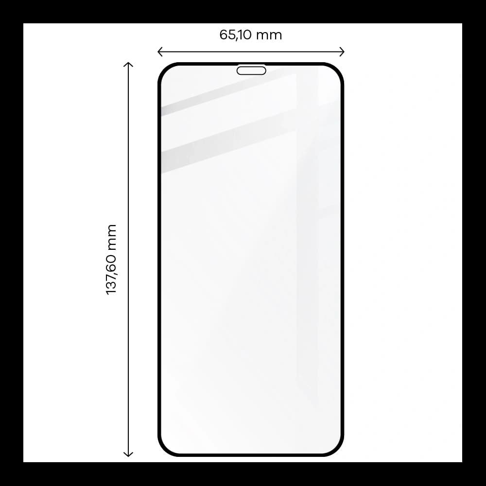 Bizon Glass Edge gehärtetes Glas - [2 PACK] + Linsenschutz Apple iPhone 11 Pro schwarz - 2